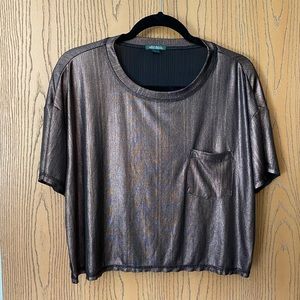Wild Fable Shimmer Crop Top